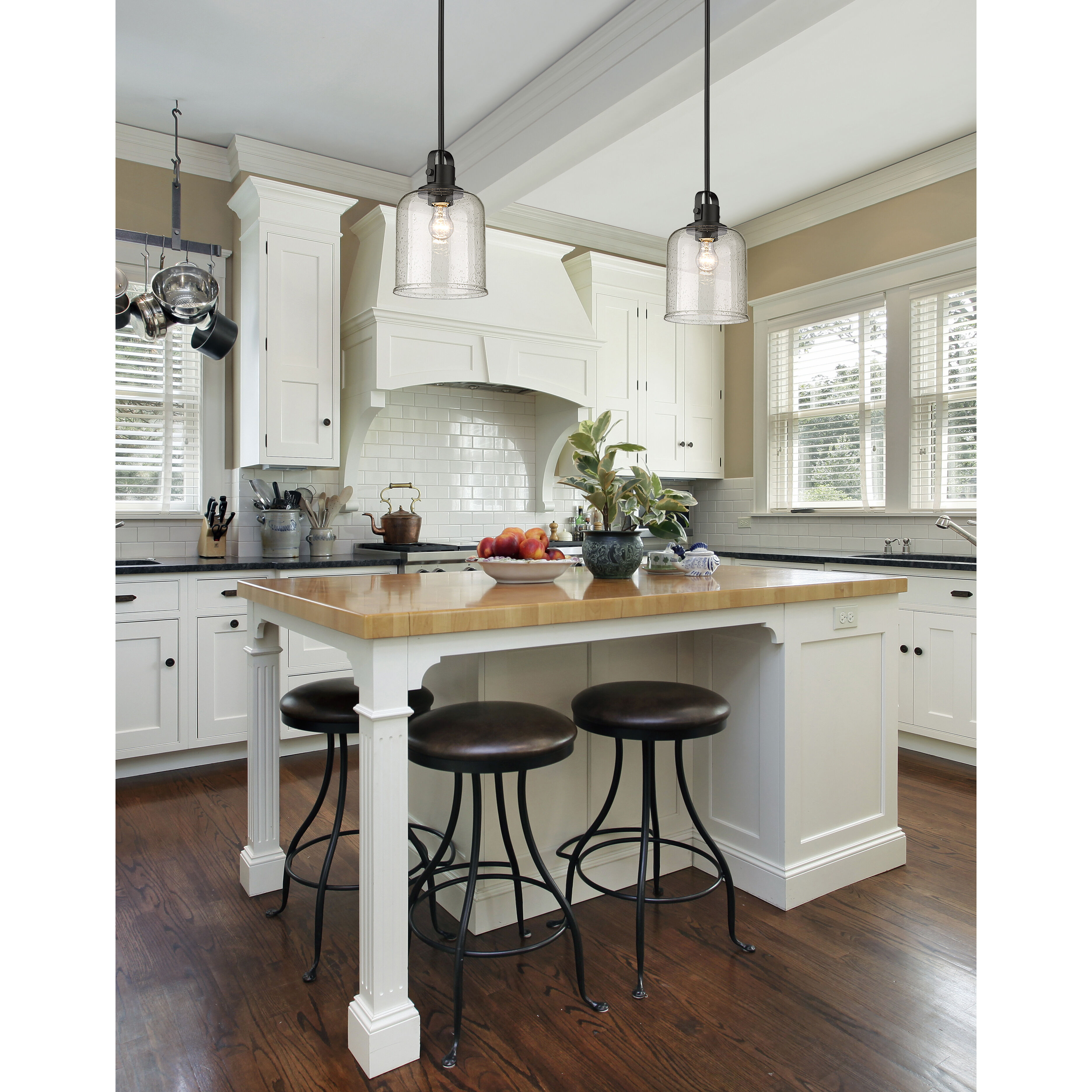 Kinsley 1 Light 8 inch Matte Black Pendant Ceiling Light
