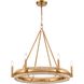 Copa 6 Light 29 inch Natural Brass Chandelier Ceiling Light