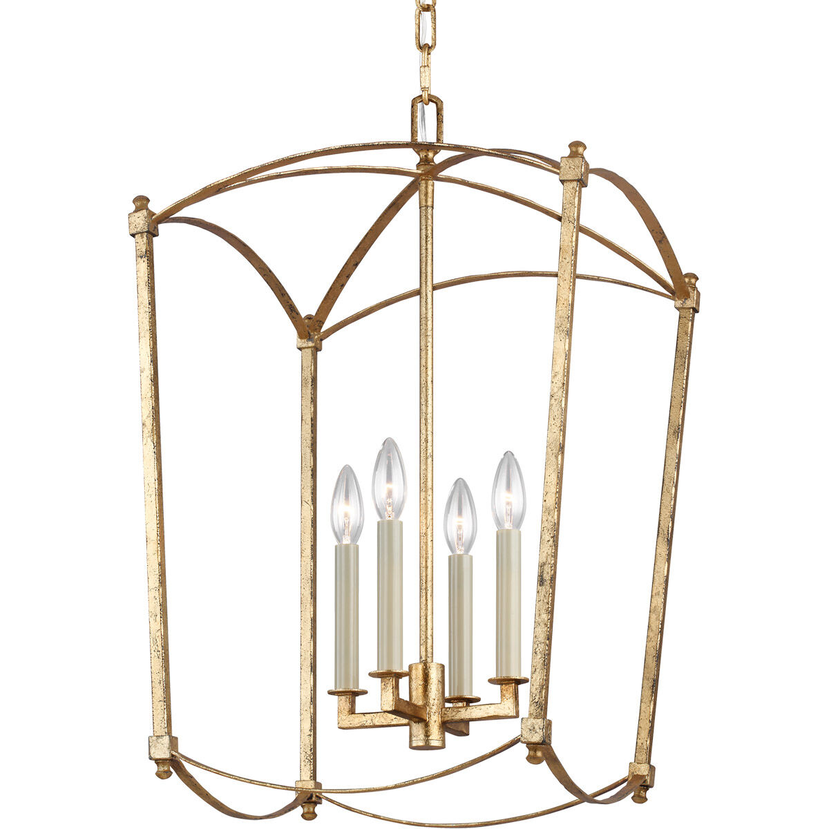 Sean Lavin Thayer 4 Light 16 inch Antique Gild Lantern Chandelier Ceiling Light