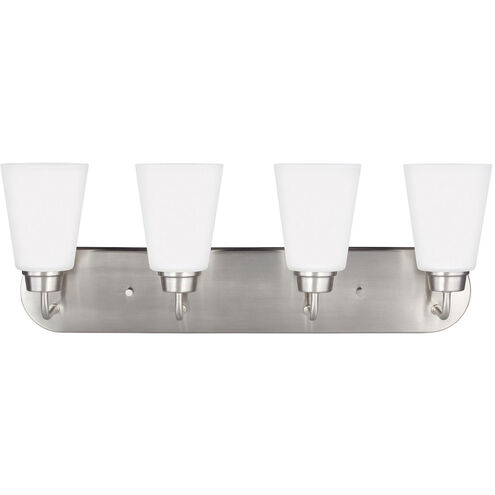 Kerrville 4 Light 24.63 inch Brushed Nickel Wall Bath Fixture Wall Light