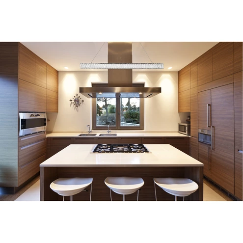 Monroe LED 48 inch Chrome Chandelier Ceiling Light