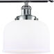 Ballston Large Bell LED 36 inch Polished Chrome Island Light Ceiling Light in Matte White Glass, Ballston
