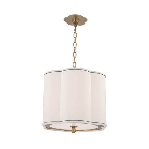 Sweeny 3 Light 15 inch Aged Brass Pendant Ceiling Light