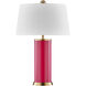 Melissa 29.13 inch 100.00 watt Fuchsia Rose Table Lamp Portable Light, Coco & Dash