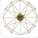 Angular Wirework 24 X 24 inch Wall Clock
