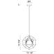 Geometry Series 3 Light 13.5 inch Rusty Black Pendant Ceiling Light