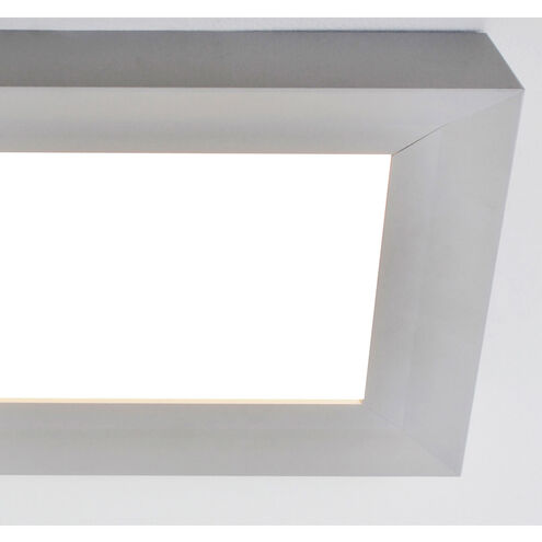 Zurich LED 15 inch Satin Nickel Decorative Flush Linear Ceiling Light
