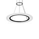 Arctic Rings LED 23.75 inch Satin Black Ring Pendant Ceiling Light