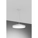 Rhythm LED 18 inch White Pendant Ceiling Light in Direct Only