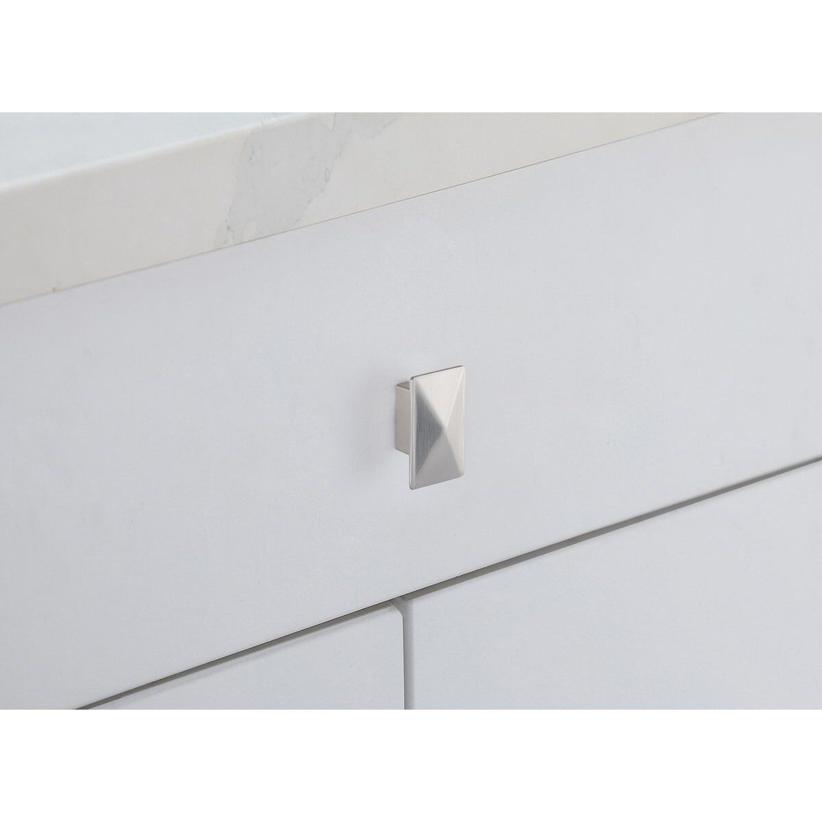 Perry Brushed Nickel Hardware Cabinet Knob, Set of 10