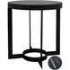 Parker 26 X 25 inch Matte Black Side Table