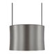 Zeitlos LED 6 inch Satin Nickel with Chrome Pendant Ceiling Light, Luce Elevata Impulse