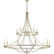 Noura 15 Light 60 inch Champagne Gold Chandelier Ceiling Light