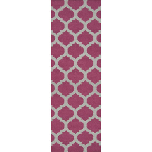 Frontier 96 X 30 inch Dark Purple, Medium Gray Rug