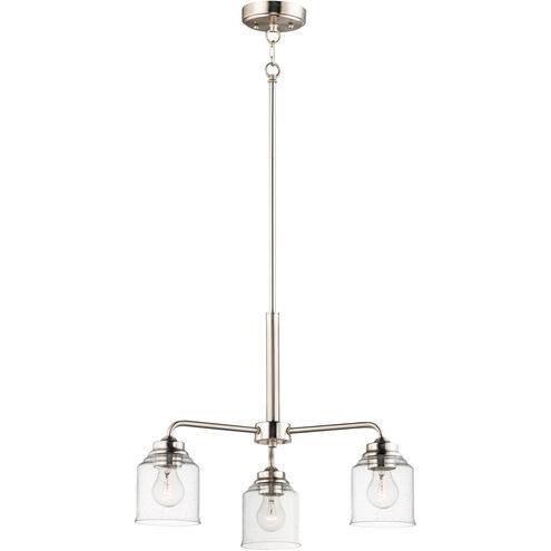 Acadia 3 Light 20 inch Satin Nickel Chandelier Ceiling Light