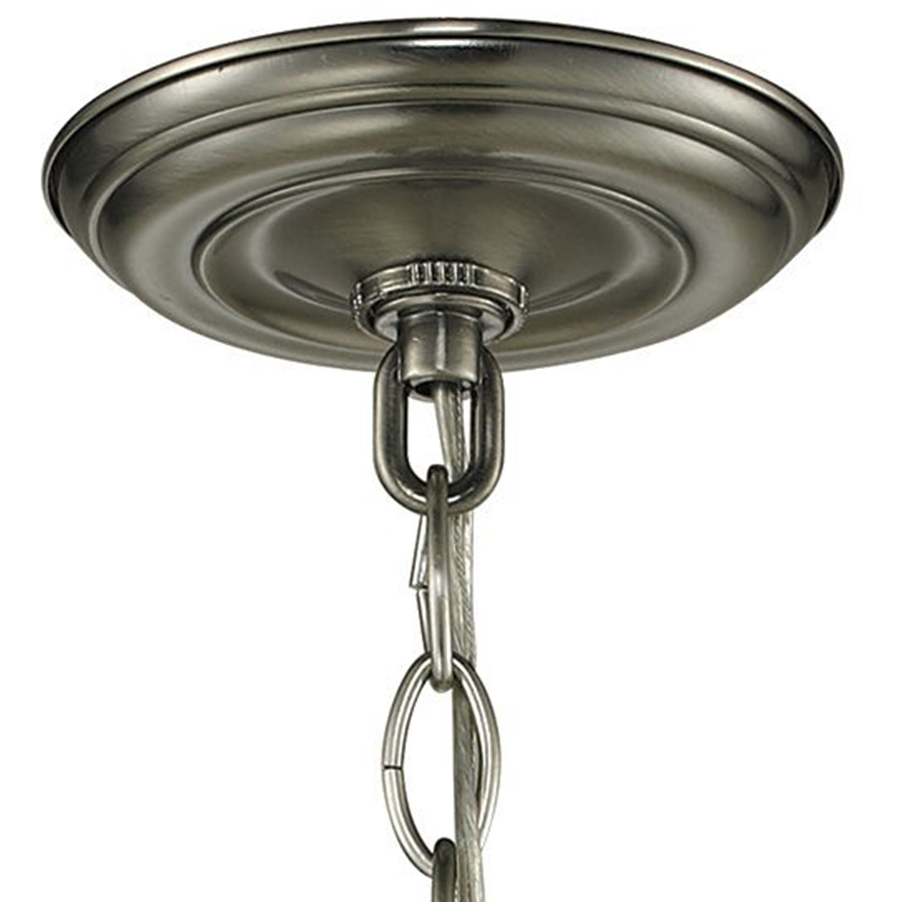 Ashford 3 Light 12 inch Antique Nickel Outdoor Pendant
