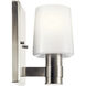 Adani 1 Light 5 inch Brushed Nickel Wall Sconce Wall Light