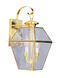 Westover 2 Light 17 inch Polished Brass Outdoor Wall Lantern