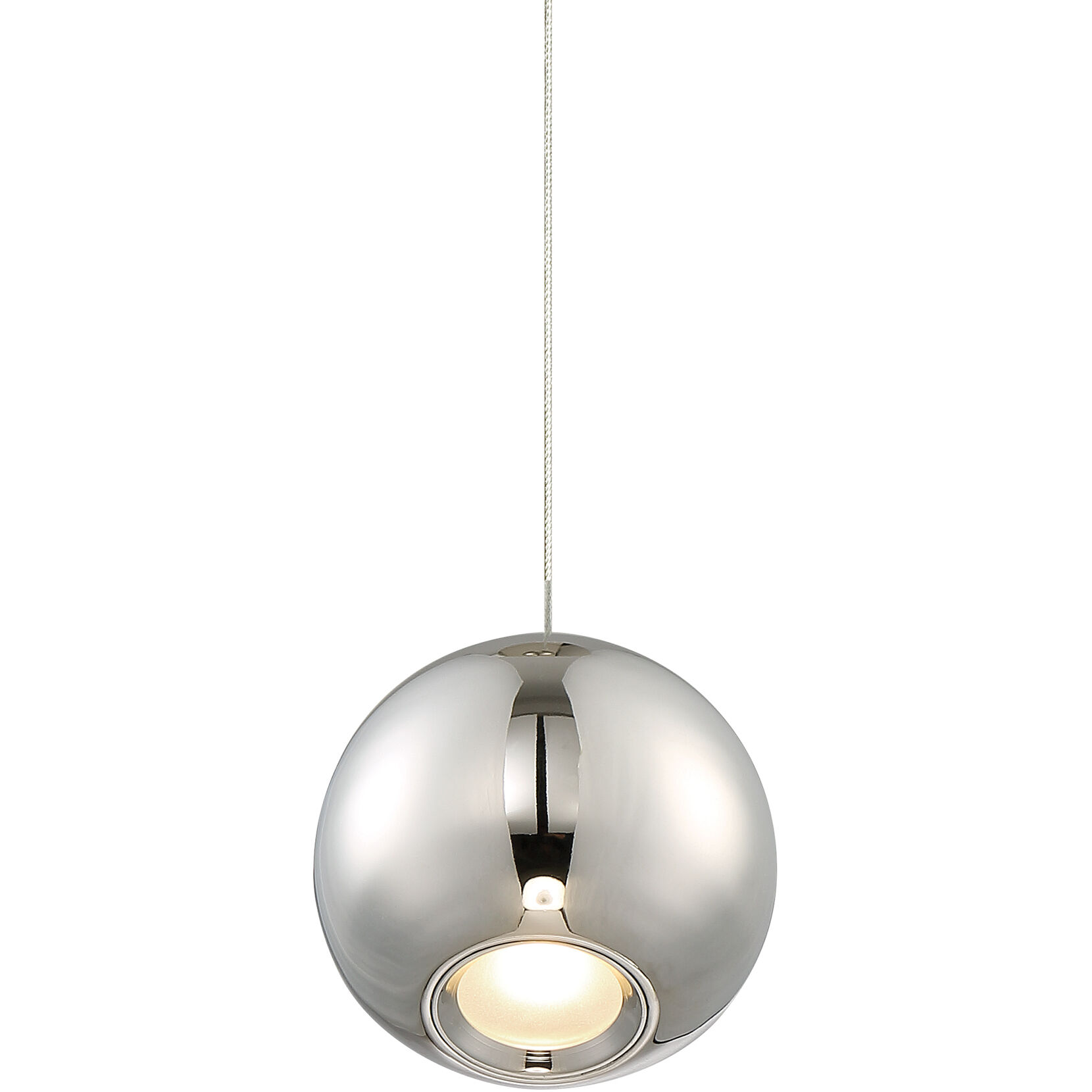 Acid LED 4.5 inch Polished Nickel Pendant Ceiling Light