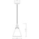 Harper 1 Light 8 inch Matte Black Pendant Ceiling Light