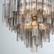 Addis 12 Light 26.75 inch Aged Brass Chandelier Ceiling Light in Tronchi Glass Smoke