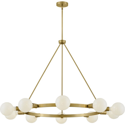 Orla LED 36 inch Lacquered Brass Chandelier Ceiling Light