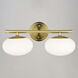 Sloane LED 16 inch Satin Brass Bathroom Light Wall Light in 2