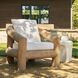 Easley Beluga and Honey Outdoor Chair