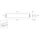 Aileron LED 24 inch Textured White Sconce Wall Light