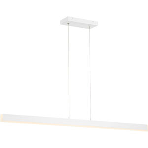Illume LED 1 inch Matte White Pendant Ceiling Light