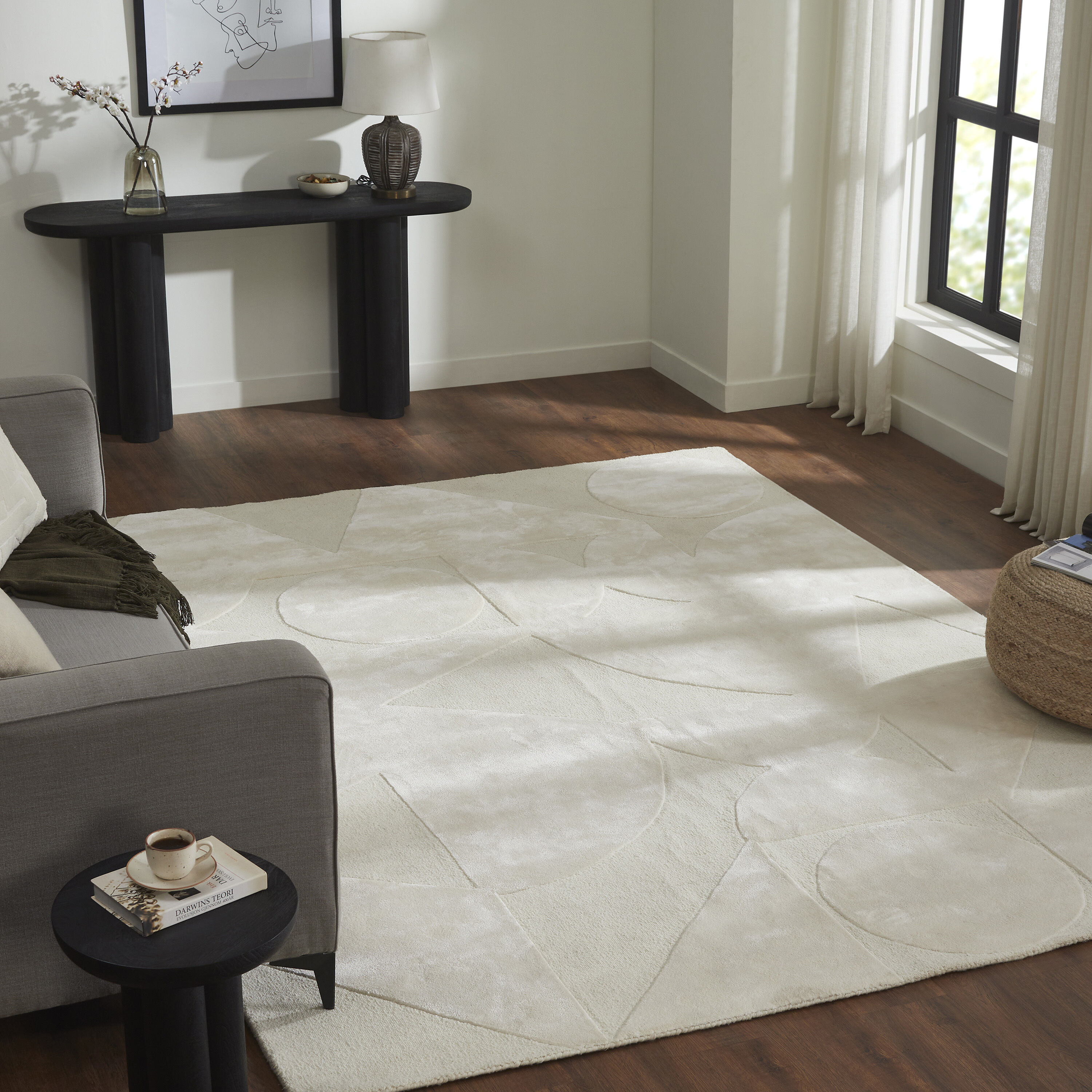 Mosaico 122 X 94.5 inch Ivory Indoor Rug