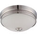 Harper LED 13 inch Polished Nickel Flush Mount Ceiling Light