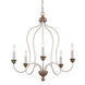 Hartsville 5 Light 23.5 inch Chalk Washed / Beachwood Chandelier Ceiling Light
