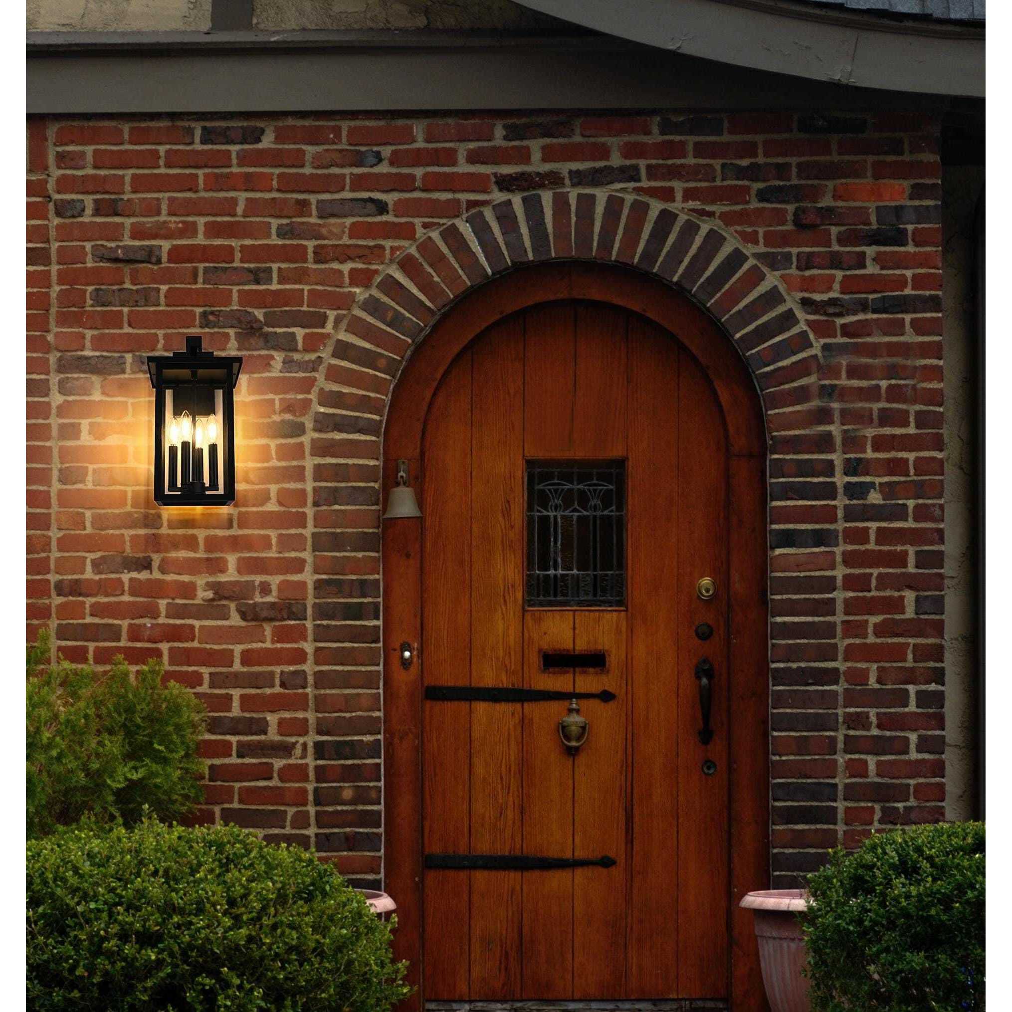 Sheridan 4 Light 17 inch Black Outdoor Wall Sconce