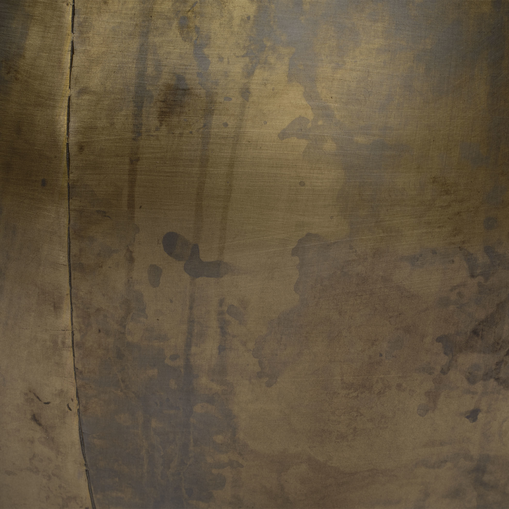 Aphrodite 36 X 17 inch Antique Brass and Silver Patina Coffee Table, Inline