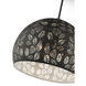 Chantily 3 Light 20 inch Black with Brushed Nickel Accents Pendant Ceiling Light