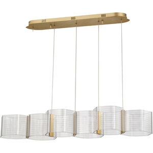 Kenzo LED 10.25 inch Polished Anodized Bronze Pendant Ceiling Light
