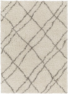Capella Shag 84 X 63 inch Light Grey Rug, Rectangle
