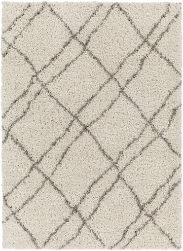 Capella Shag 84 X 63 inch Light Grey Rug, Rectangle