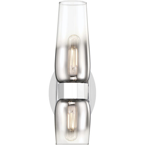 Flame Sconce Wall Light in Chrome