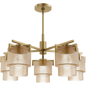 Ontario 5 Light 27.3 inch Luxe Gold Chandelier Ceiling Light, Medium