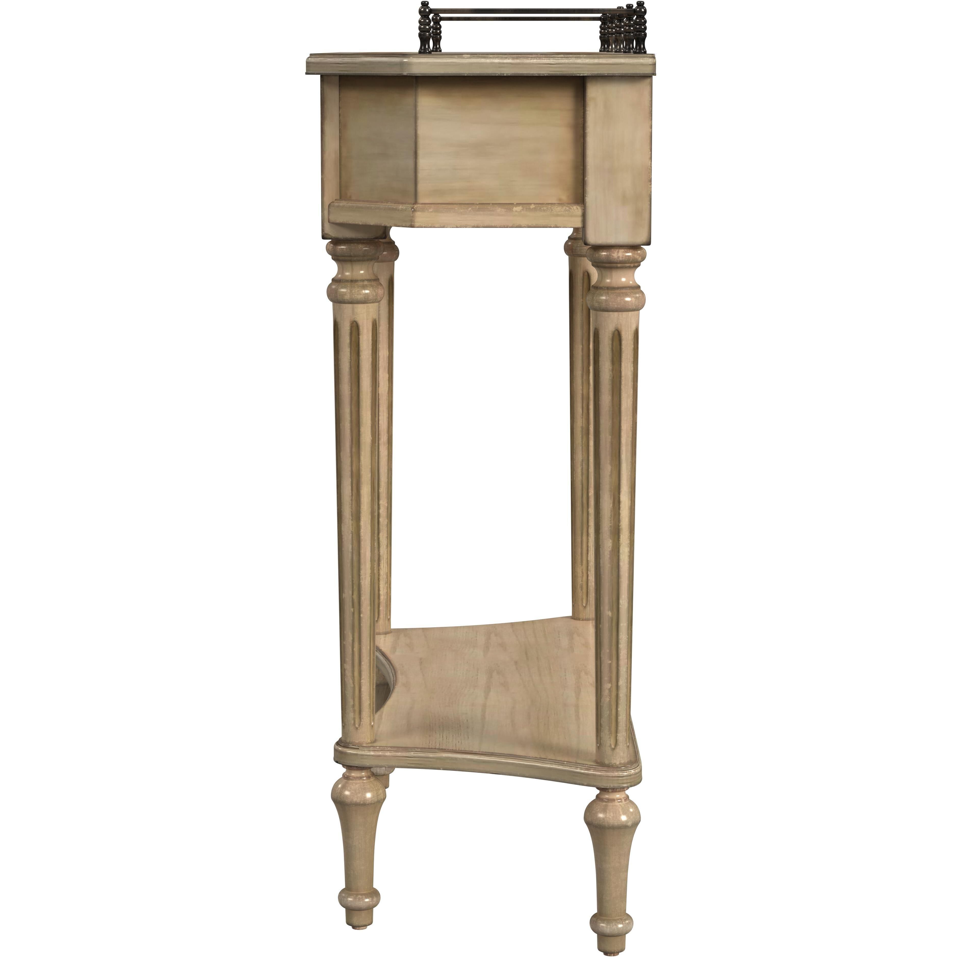 Charleston One Drawer Console Table in Beige