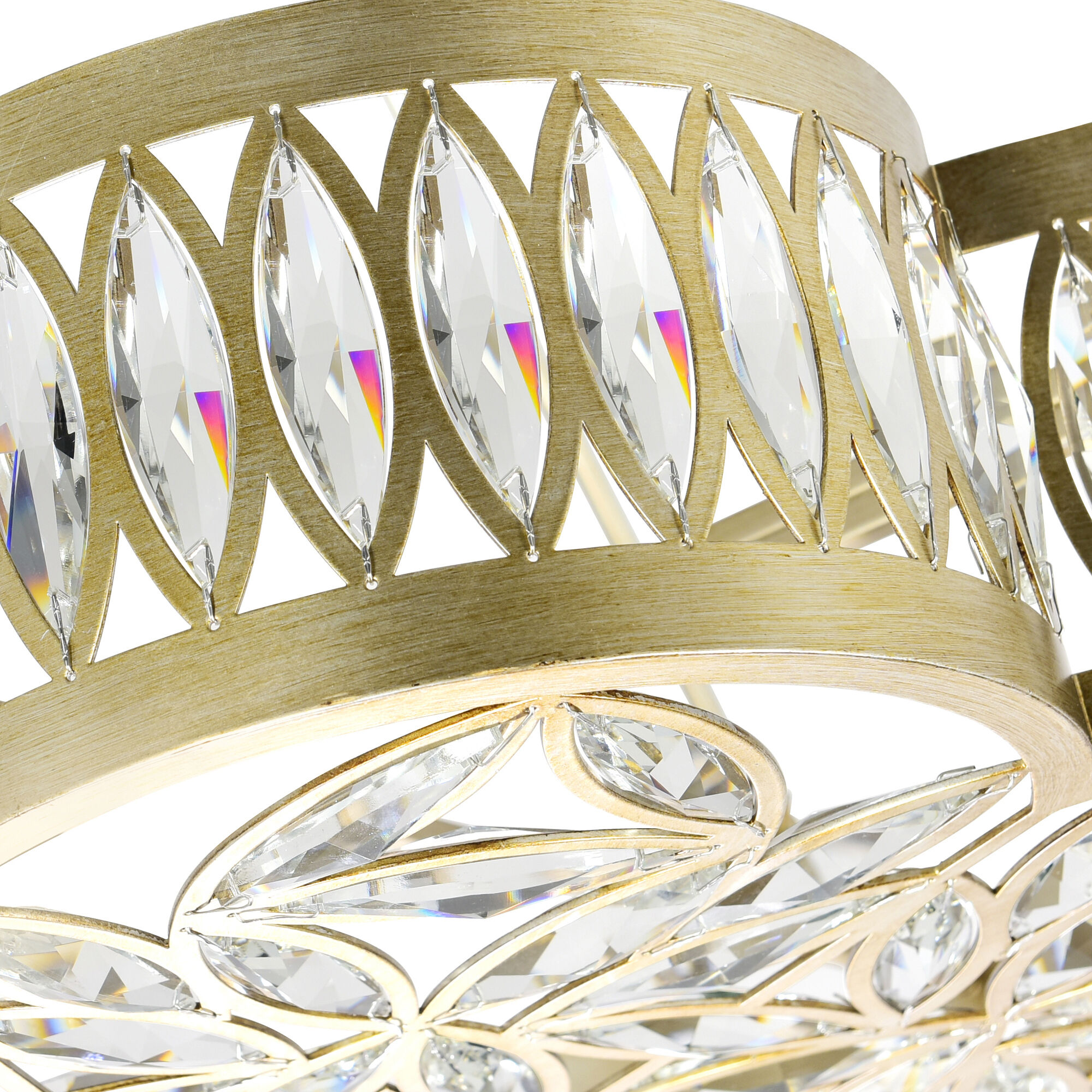 Nova 6 Light 16 inch Champagne Chandelier Ceiling Light