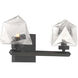 Castello LED 15 inch Matte Black Bathroom Vanity Light Wall Light