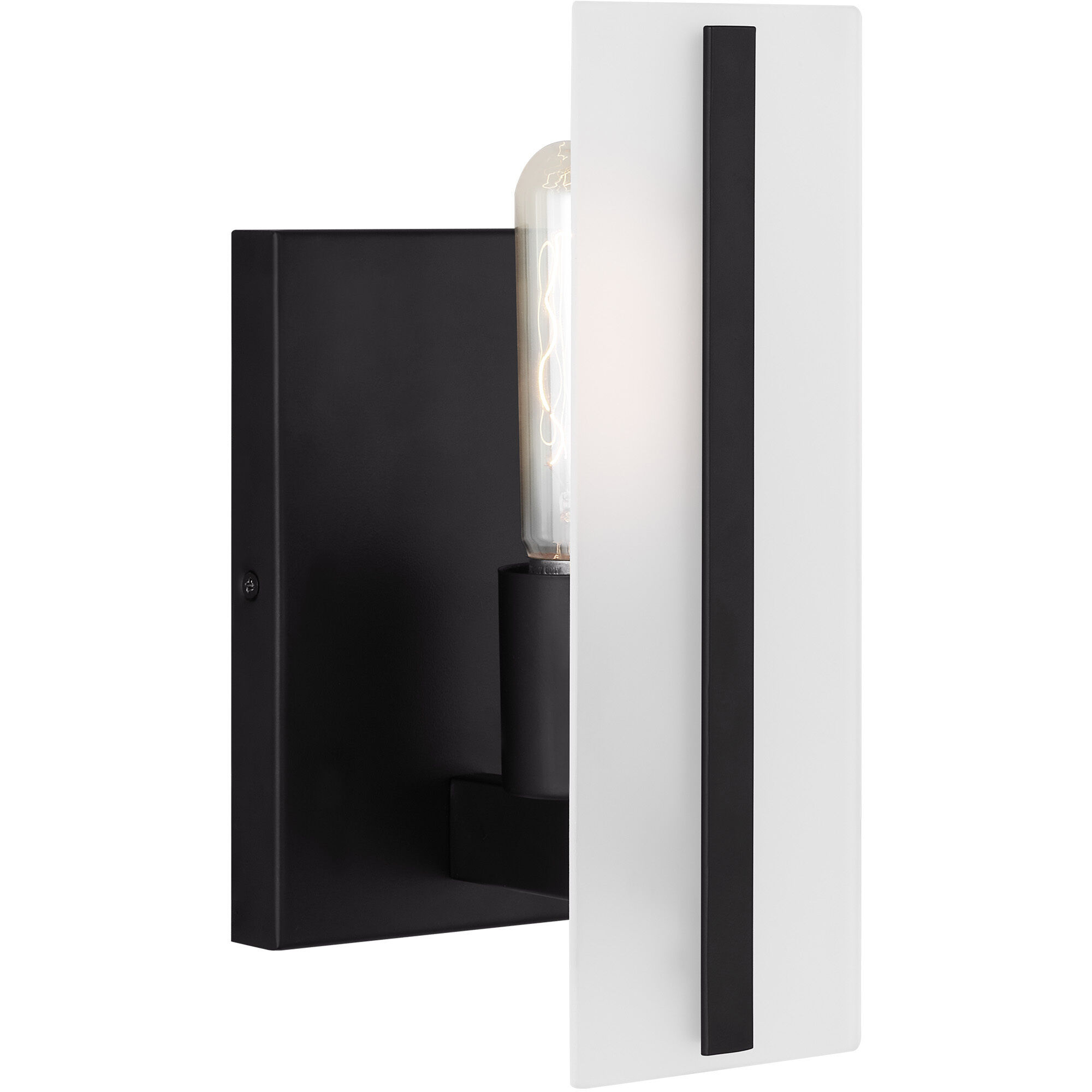 Dex 1 Light 4.75 inch Midnight Black Bath Vanity Wall Light