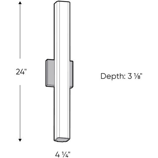 Noble LED 4.25 inch Black Vanity Light Wall Light, Indoor