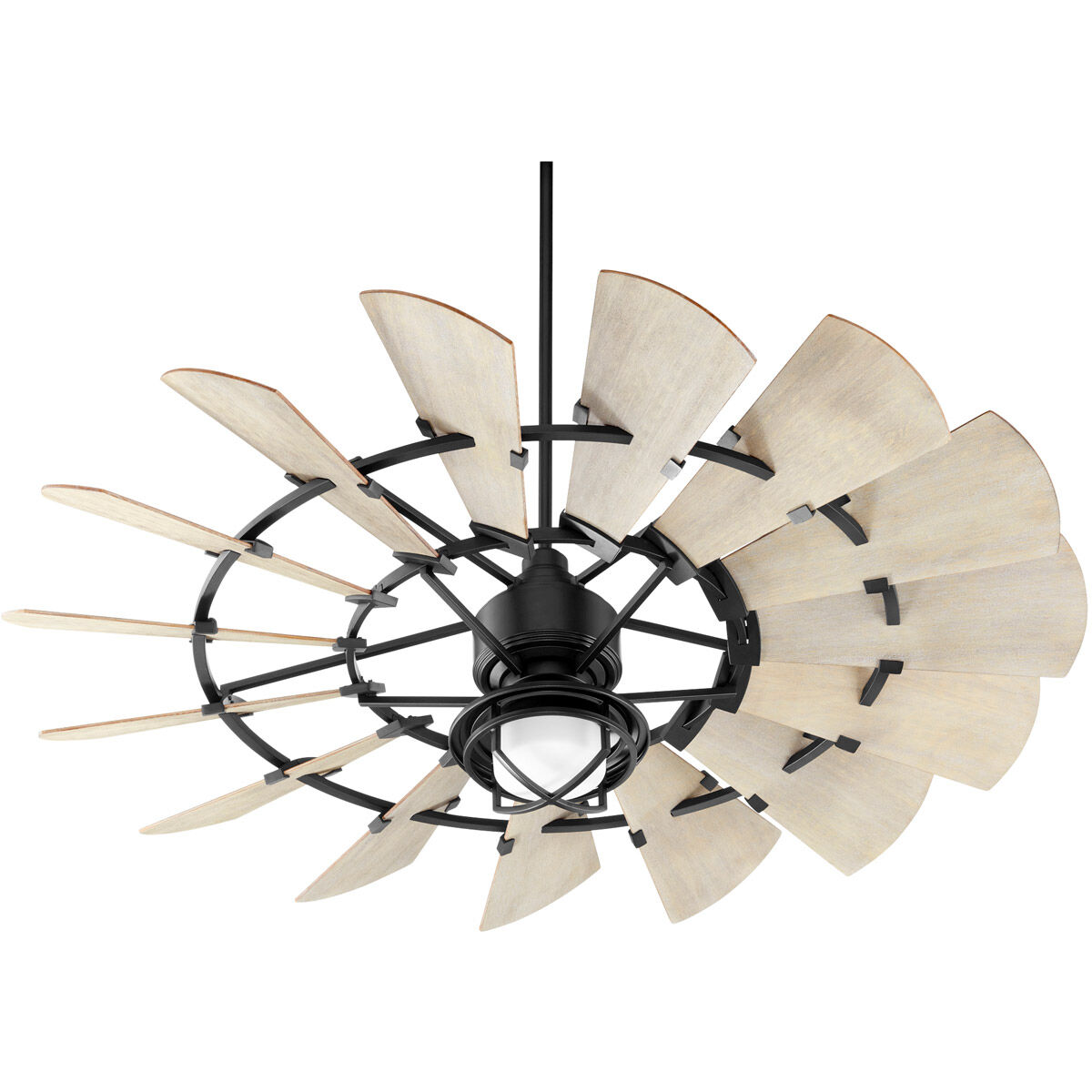 Windmill 60 inch Noir with Weathered Oak Blades Ceiling Fan