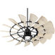 Windmill 60 inch Noir with Weathered Oak Blades Ceiling Fan