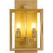 Canada 2 Light 17 inch Gold Outdoor Wall Sconce