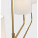 Barbara Barry Go Lightly LED 70 inch Gild Linear Chandelier Ceiling Light